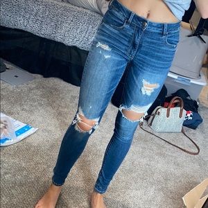 American Eagle destroyed denim